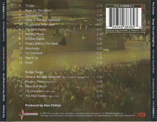 The Cramps : Songs The Lord Taught Us (CD, Album, RE, Opt)