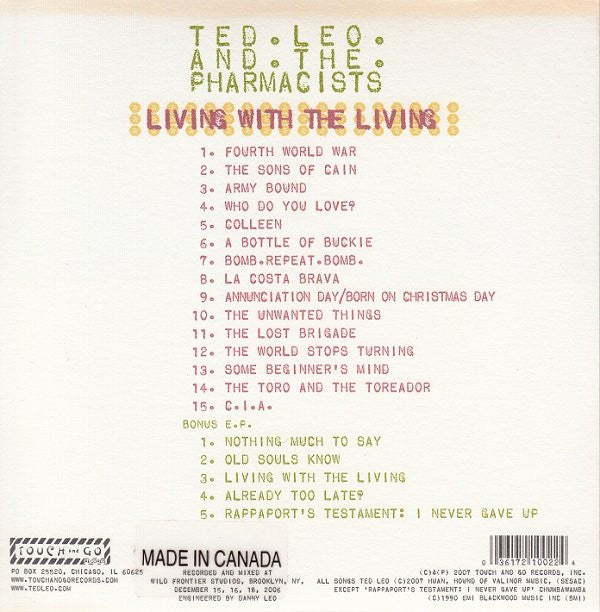 Ted Leo And The Pharmacists* : Mo' Living (CD, EP, Promo)