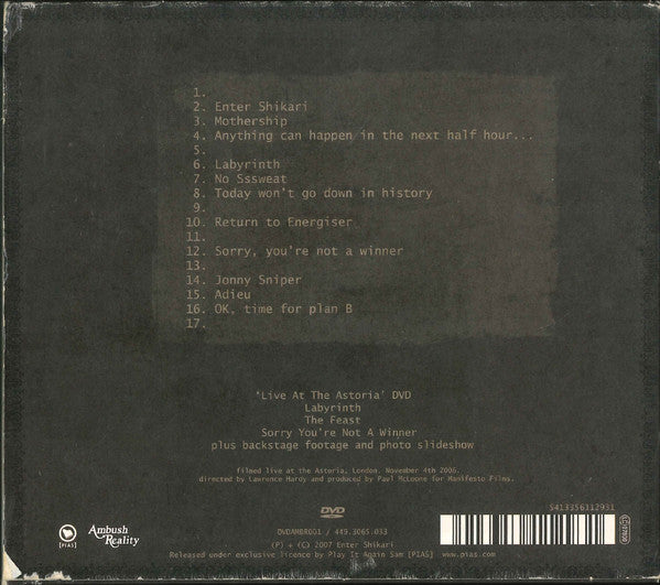 Enter Shikari : Take To The Skies (CD, Album + DVD-V, PAL + Ltd)