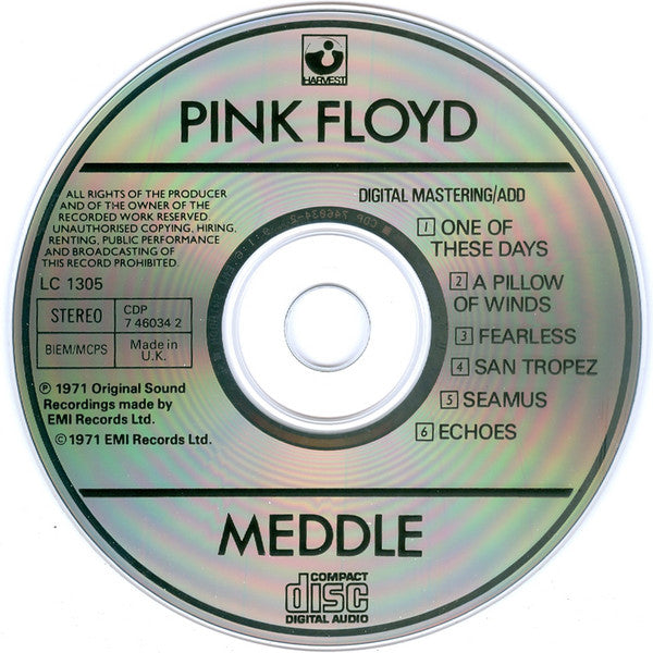 Pink Floyd : Meddle (CD, Album, RE)