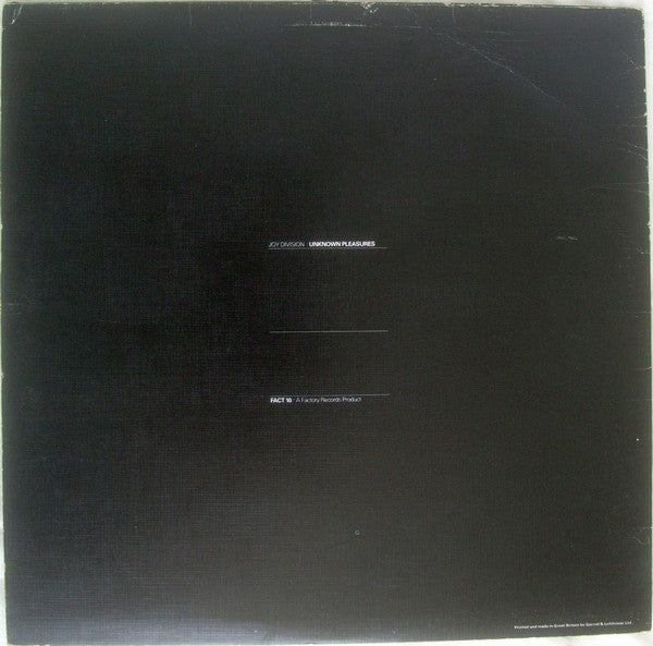 Joy Division : Unknown Pleasures (LP, Album, Tex)