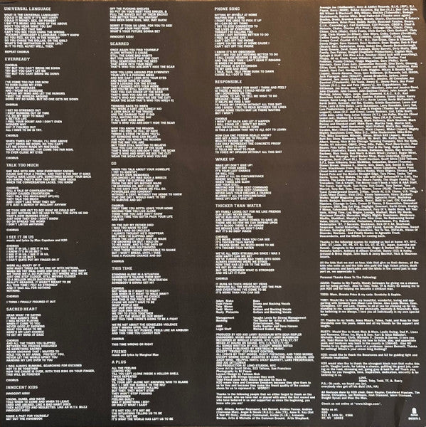 H2O (7) : Thicker Than Water (LP, Album, Pin)