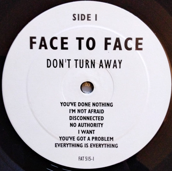 Face To Face : Don't Turn Away (LP, Album, RE, RP)