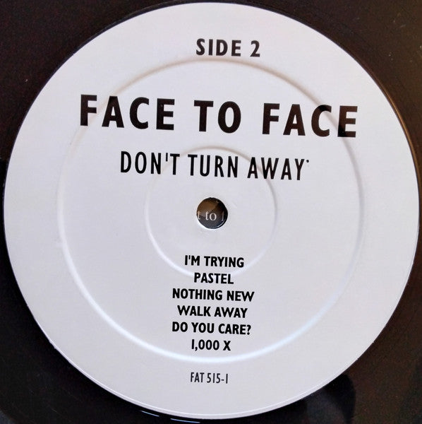 Face To Face : Don't Turn Away (LP, Album, RE, RP)