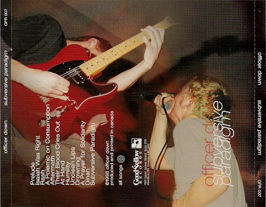 Officer Down : Subversive Paradigm (CD, Album)