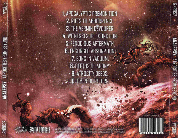 Analepsy : Atrocities From Beyond (CD, Album, O-C)