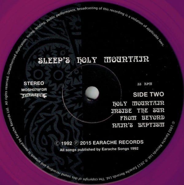 Sleep : Sleep's Holy Mountain (LP, Album, Ltd, RE, RM, Pur)