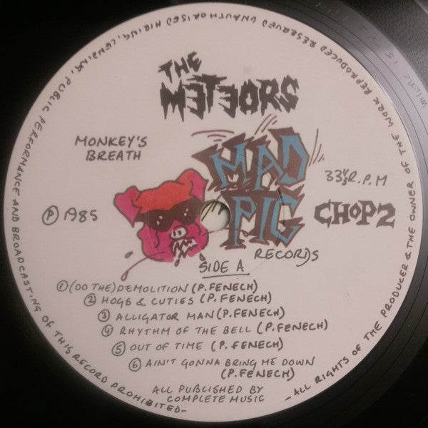 The Meteors (2) : Monkey's Breath (LP, Album)