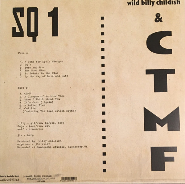 Wild Billy Childish* & CTMF : SQ 1 (LP, Album, Lig)