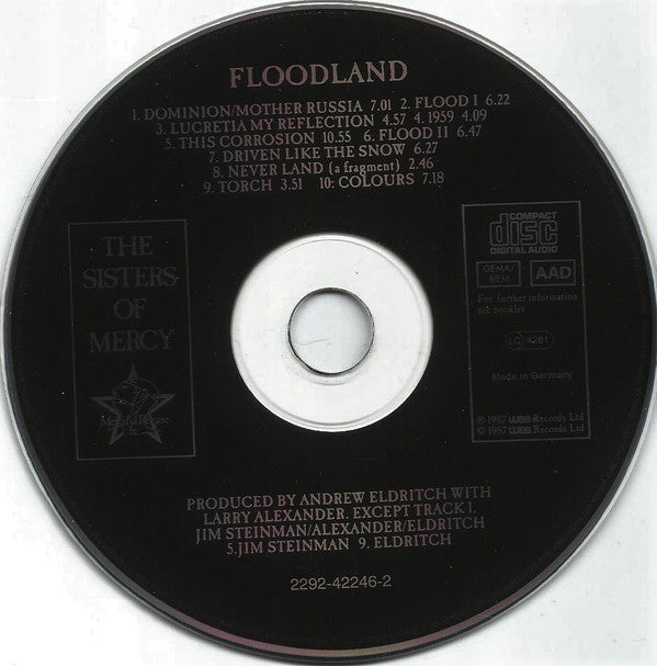 The Sisters Of Mercy : Floodland (CD, Album, RP)