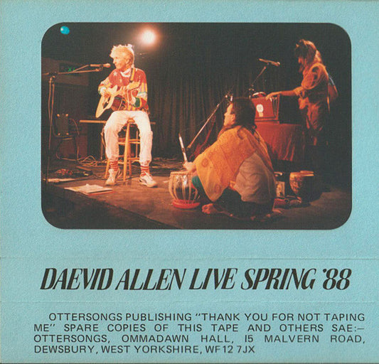 Daevid Allen : Live Spring '88 (Cass)