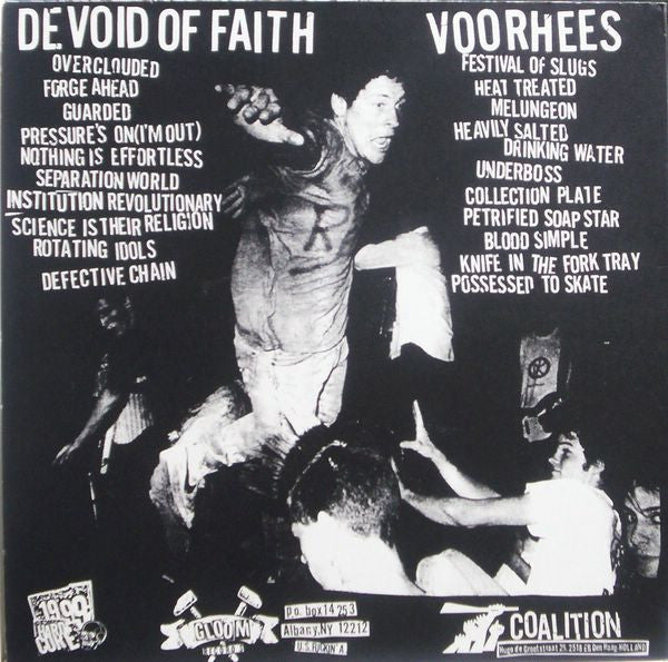 Devoid Of Faith / Voorhees : Devoid Of Faith / Voorhees (LP, Album, Ltd, Whi)