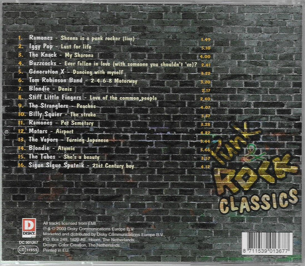 Various : Punk & Rock Classics (CD, Comp)