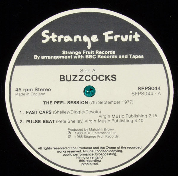 Buzzcocks : The Peel Sessions (12", Single, Ltd)