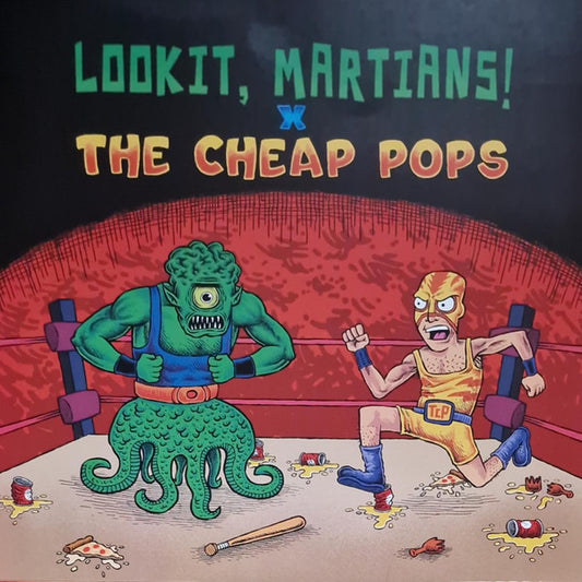 Lookit, Martians! / The Cheap Pops - Split LP