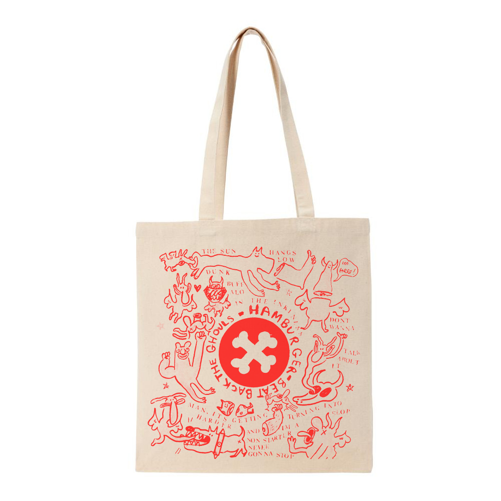 Hamburger - Beat Back The Ghouls Tote Bag