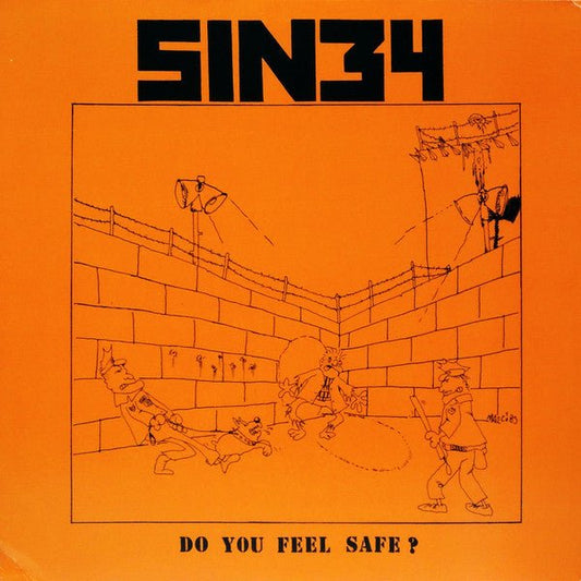 Sin 34 - Do You Feel Safe? LP - Vinyl - Puke N Vomit