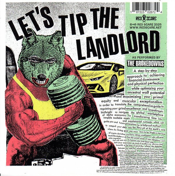 The Brokedowns - Let's Tip The Landlord LP - Vinyl - Red Scare