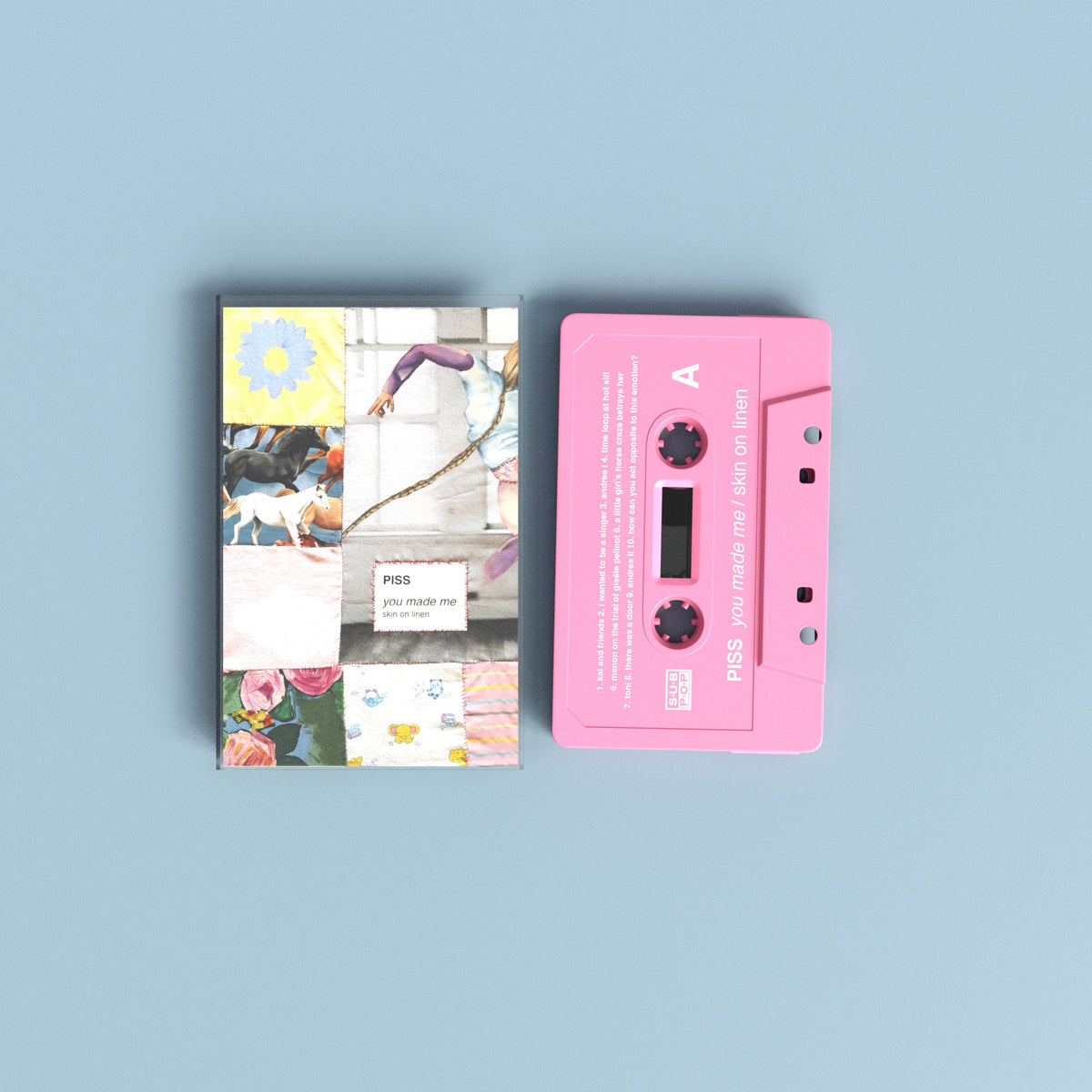 PISS - you made me / skin on linen LP / CD / Tape
