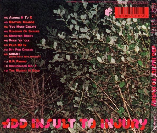 USED: Add N To (X) - Add Insult To Injury (CD, Album) - Used - Used