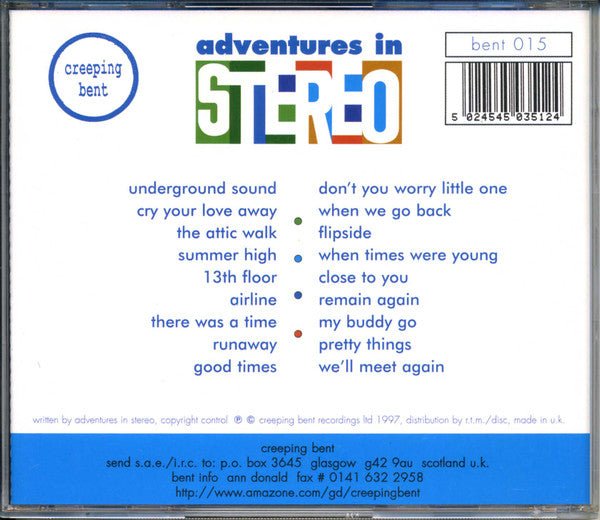 USED: Adventures In Stereo - Adventures In Stereo (CD, Comp) - Used - Used