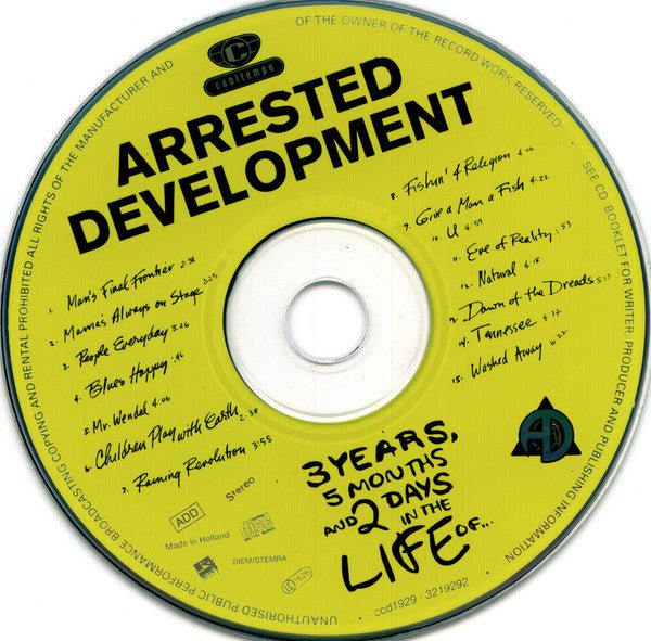 USED: Arrested Development - 3 Years, 5 Months And 2 Days In The Life Of... (CD, Album, RE) - Used - Used