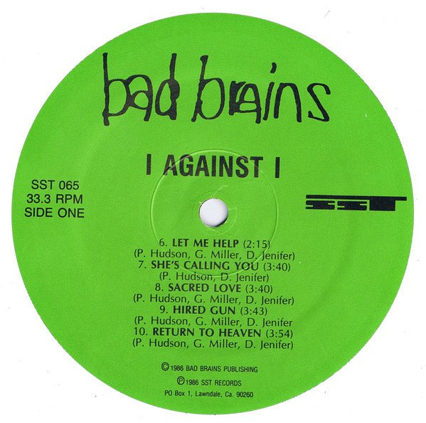 USED: Bad Brains - I Against I (LP, Album) - Used - Used