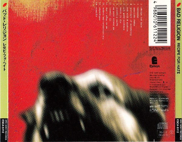 USED: Bad Religion - Recipe For Hate (CD, Album, RE) - Used - Used