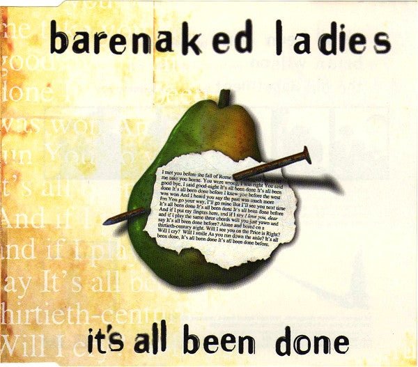 USED: Barenaked Ladies - It's All Been Done (CD, Single) - Used - Used