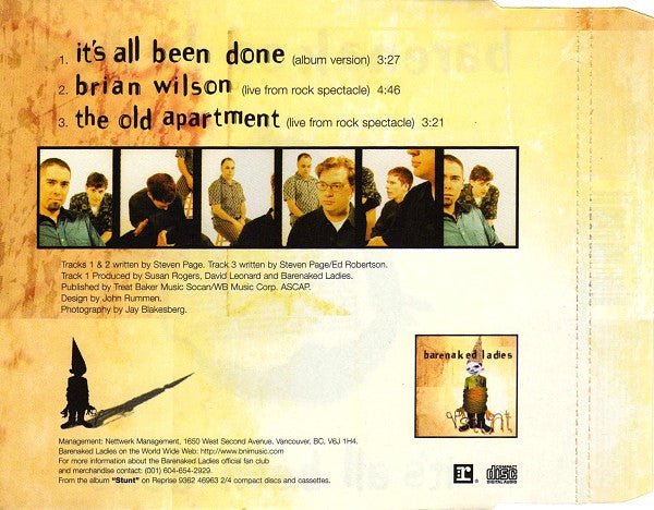 USED: Barenaked Ladies - It's All Been Done (CD, Single) - Used - Used