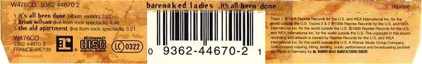 USED: Barenaked Ladies - It's All Been Done (CD, Single) - Used - Used