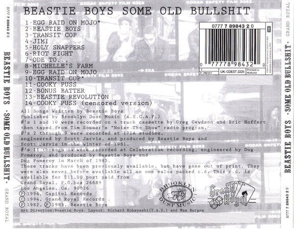 USED: Beastie Boys - Some Old Bullshit (CD, Comp) - Used - Used