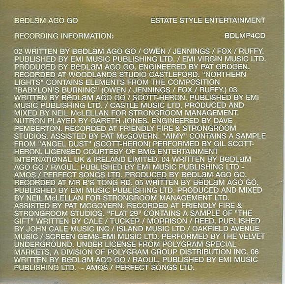 USED: Bedlam Ago Go - Estate Style Entertainment (CD, Album, Promo) - Used - Used