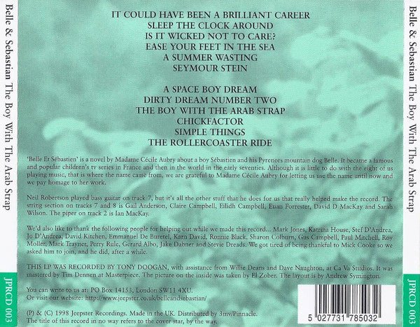 USED: Belle & Sebastian - The Boy With The Arab Strap (CD, Album) - Used - Used