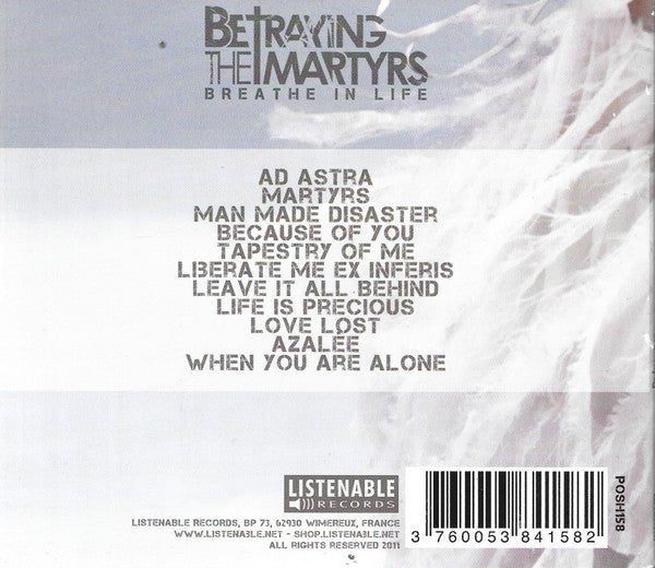 USED: Betraying The Martyrs - Breathe In Life (CD, Album) - Used - Used