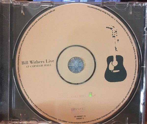 USED: Bill Withers - Bill Withers Live At Carnegie Hall (CD, Album, RE) - Used - Used