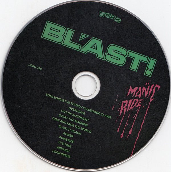 USED: Bl'ast!* - Manic Ride (CD, Album, RE, RM) - Used - Used