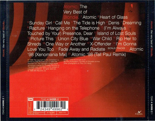 USED: Blondie - Atomic (The Very Best Of) (CD, Comp) - Used - Used