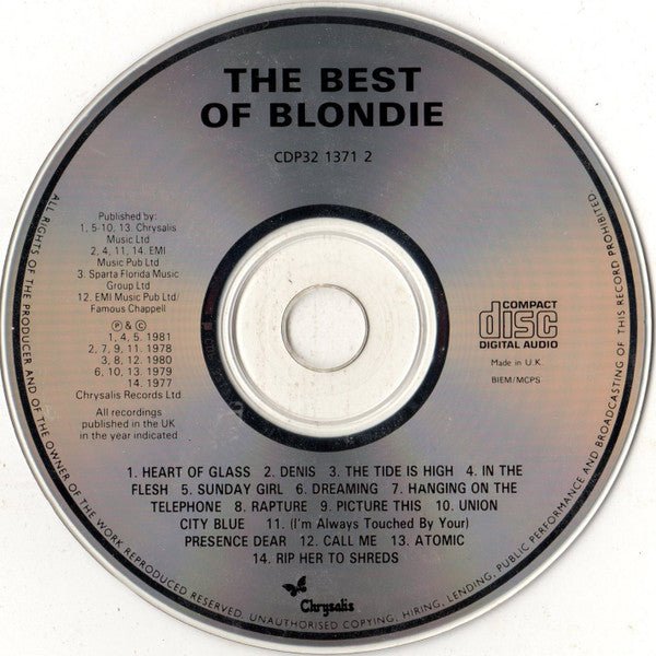 USED: Blondie - The Best Of Blondie (CD, Comp, RE) - Used - Used