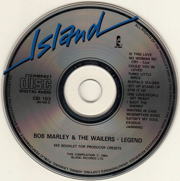 USED: Bob Marley & The Wailers - Legend (The Best Of Bob Marley And The Wailers) (CD, Comp, RE, RM) - Used - Used