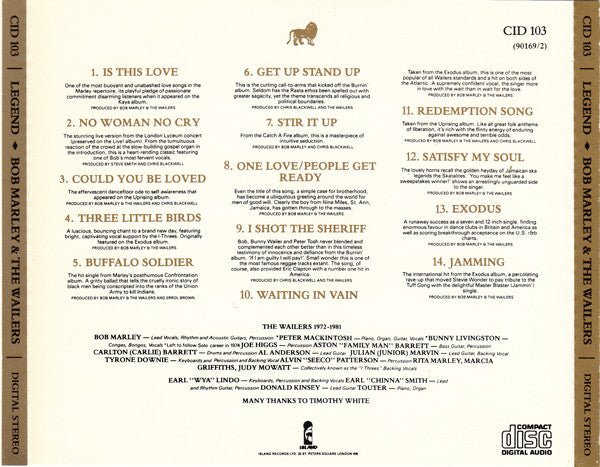 USED: Bob Marley & The Wailers - Legend (The Best Of Bob Marley And The Wailers) (CD, Comp, RE, RM) - Used - Used