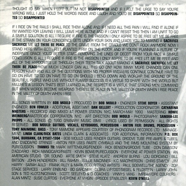 USED: Bob Mould - Black Sheets Of Rain (CD, Album) - Used - Used