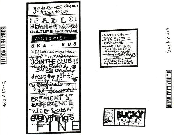 USED: Boba Fett Youth - Boba Fett Youth (CD, Album) - Used - Used