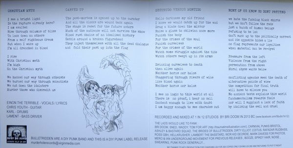 USED: Bullet Ridden - Four Cuts In The Same Vein (7", EP, Ltd, Num) - Used - Used