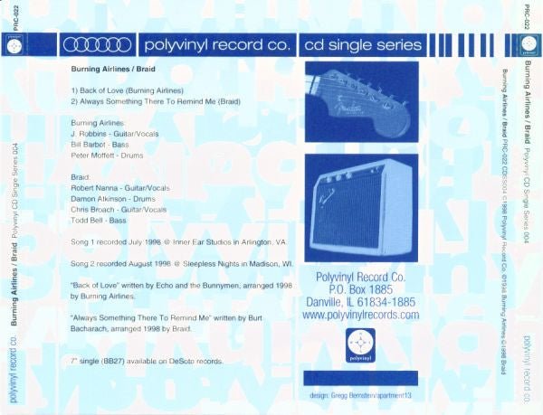 USED: Burning Airlines & Braid - Polyvinyl CD Single Series 004 (CD, Single) - Used - Used