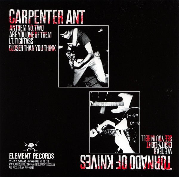 USED: Carpenter Ant / Tornado Of Knives - Carpenter Ant / Tornado Of Knives (7", EP) - Used - Used