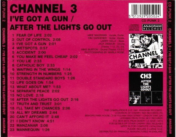 USED: Channel 3 - I've Got A Gun / After The Lights Go Out (CD, Comp) - Used - Used