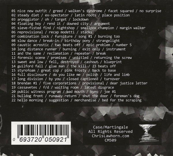 USED: Chris Lawhorn - Fugazi Edits (CD) - Used - Used