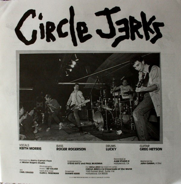 USED: Circle Jerks - Wild In The Streets (LP, Album, RE) - Used - Used