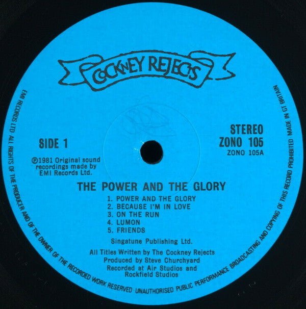 USED: Cockney Rejects - The Power & The Glory (LP, Album) - Used - Used